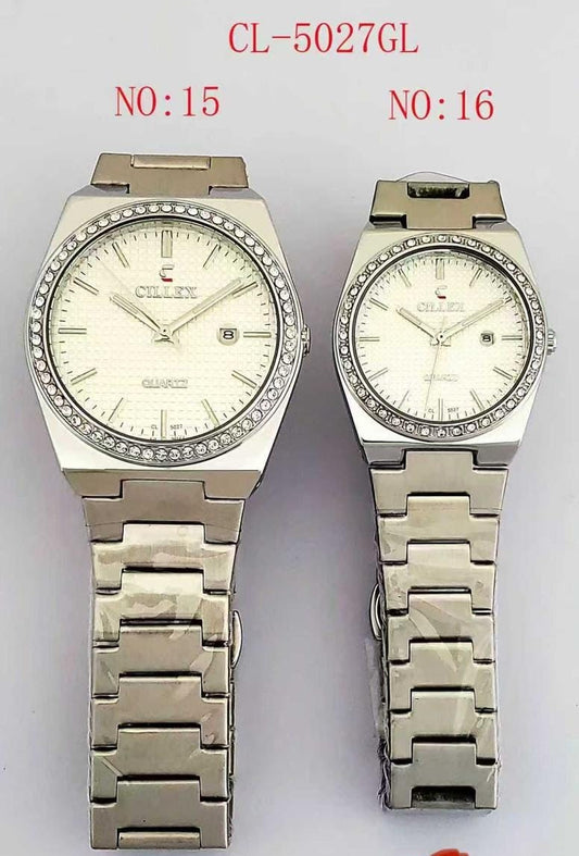 Cillex Couple Watch Round Dial