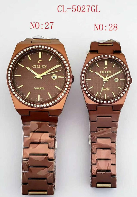 Cillex Couple Watch Round Dial