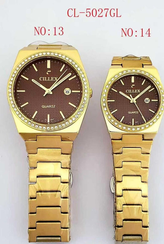 Cillex Couple Watch Round Dial