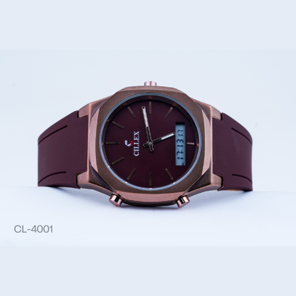 Cillex Strap watch digital with analog watch